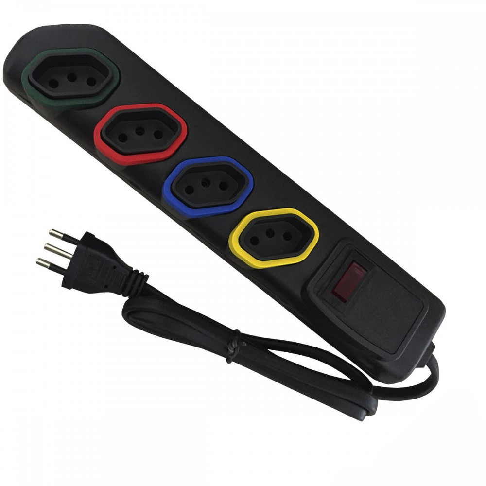 Filtro de Linha Bivolt com 4 Tomadas Modelo 1000