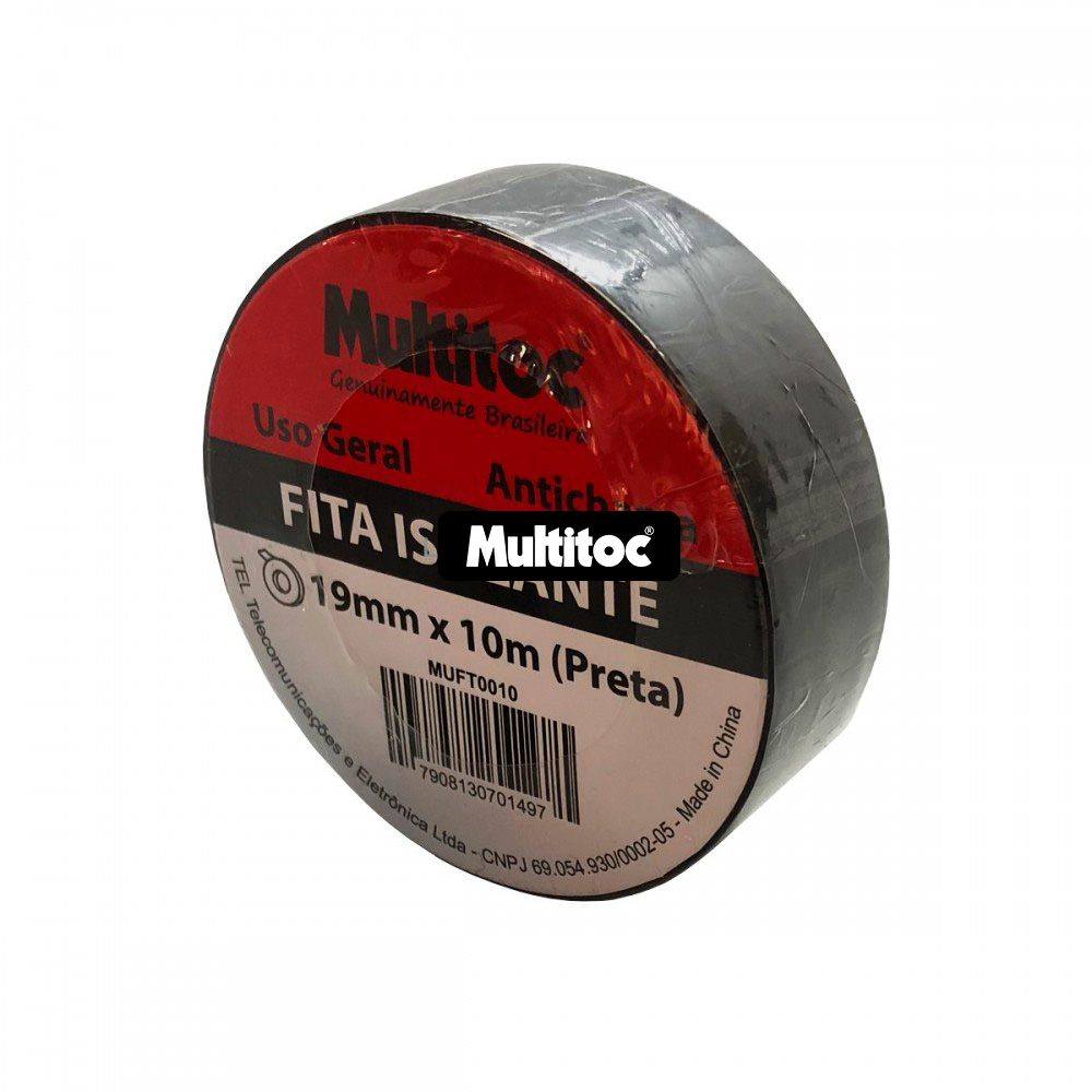 Fita Isolante Anti Chama 19mm X 10m - 08 unidades