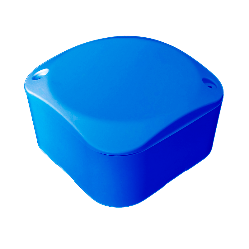 Caixa Premium Sobrepor / Cftv Quadrada Azul