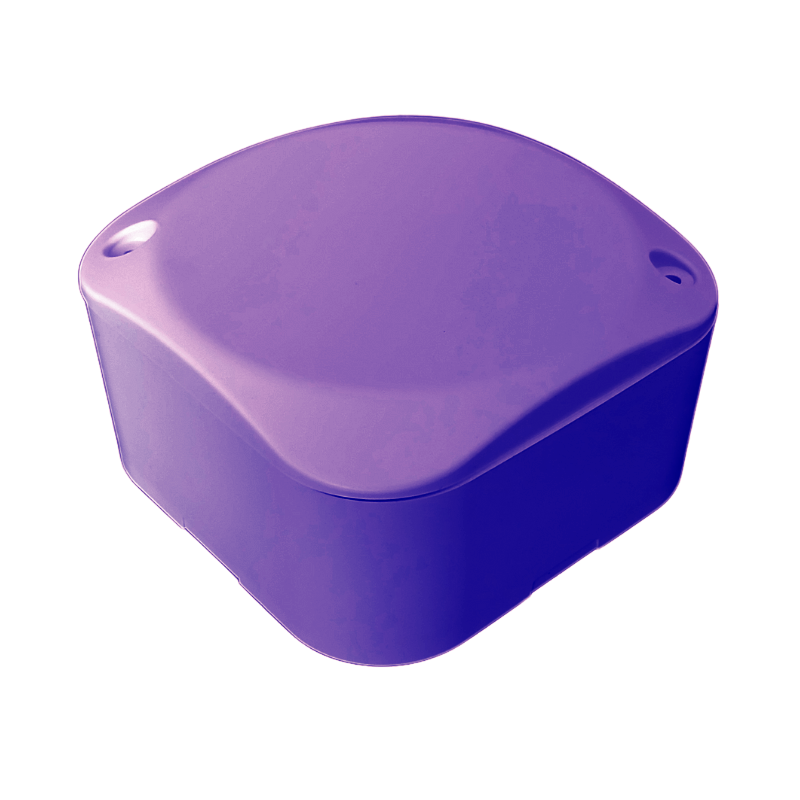Caixa Premium Sobrepor / Cftv Quadrada Roxo