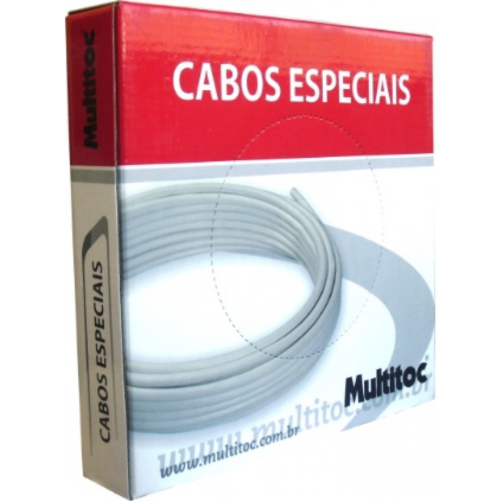 Cabo de Alarme de 4 Vias Branco